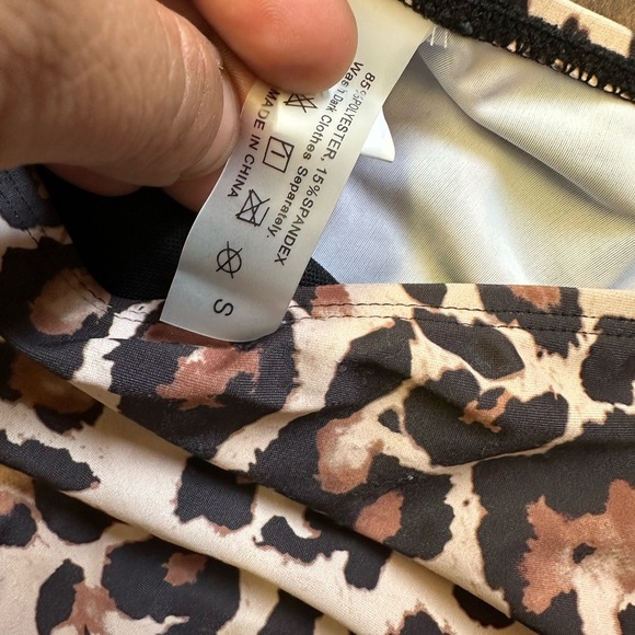 Zaful Mint and Leopard Print Bikini Set <<<161>>>> - Picture 4 of 7